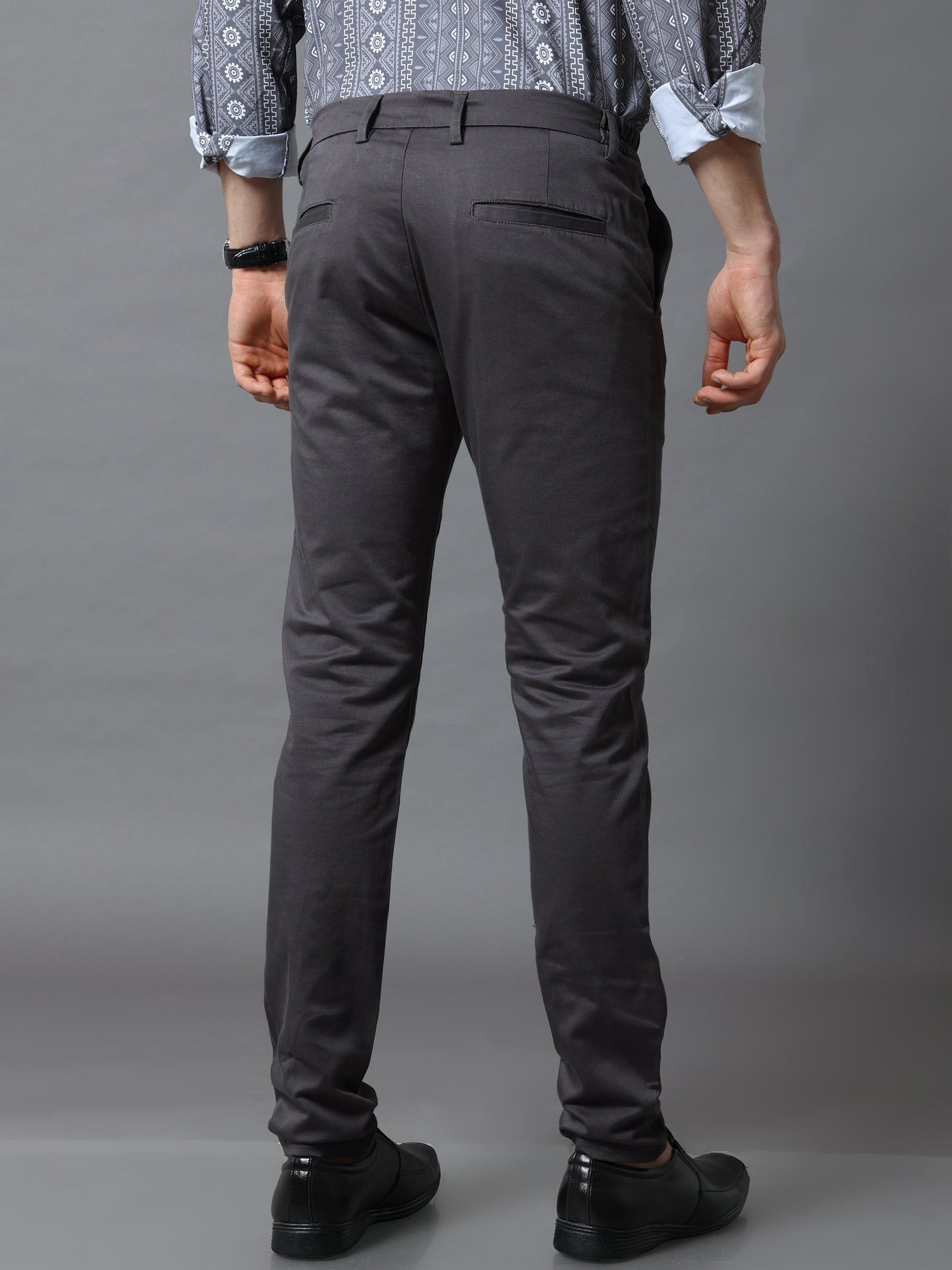 Flexi Waist Dark Grey Trouser