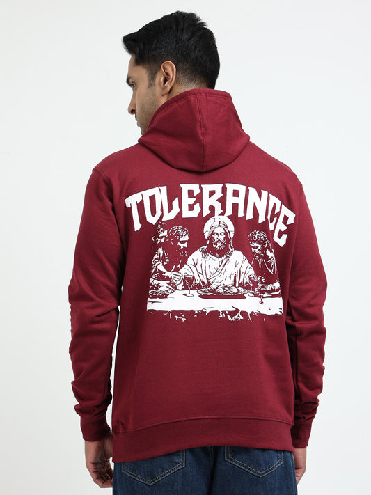 Maroon Hoodie - 100% Cotton Bio Wash Fleece