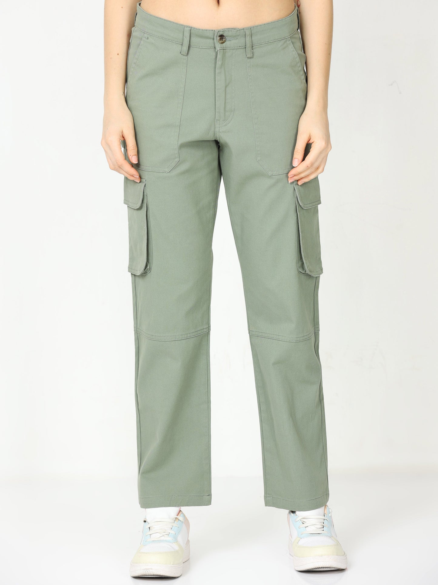 Women Classic Olive Cargo