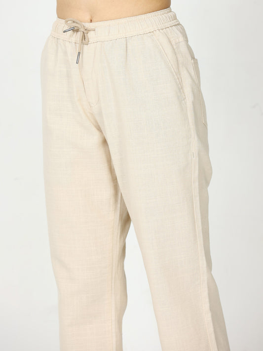 Lazy Linen Beige Pants Womens