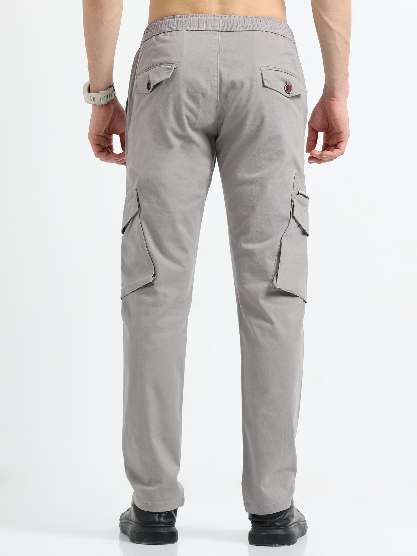 Men Zipper Cargo-Biscuit