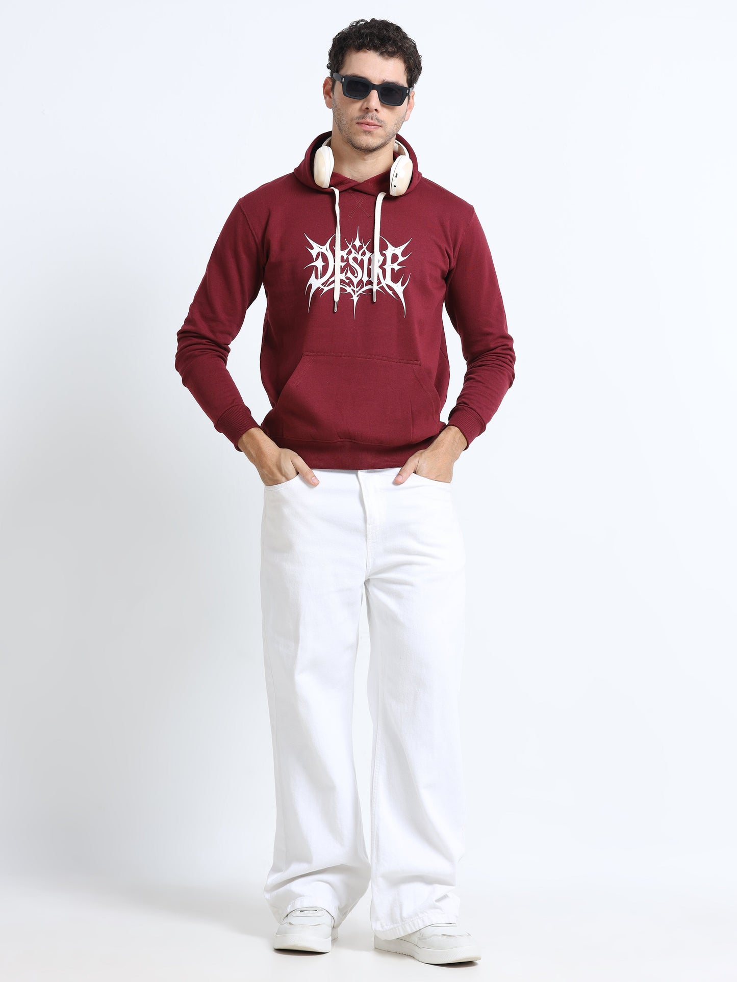 Maroon Hoodie Bio Wash Fleece