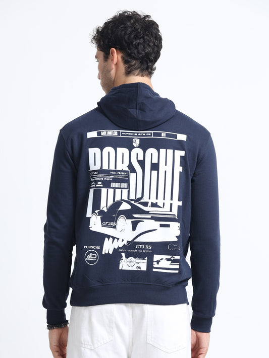 Navy Blue Hoodie Bio Wash Fleece