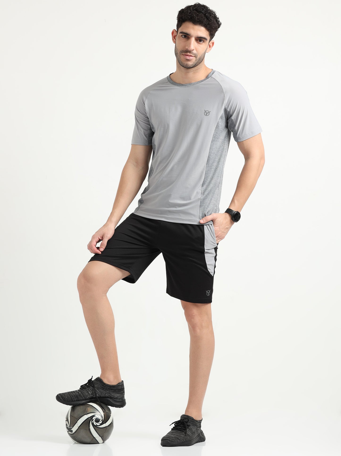 Fish Grey Active Men Tee