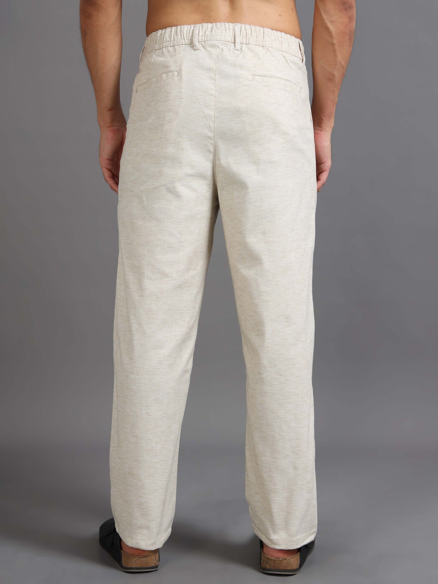 Versatile Pleated Trouser In Cream