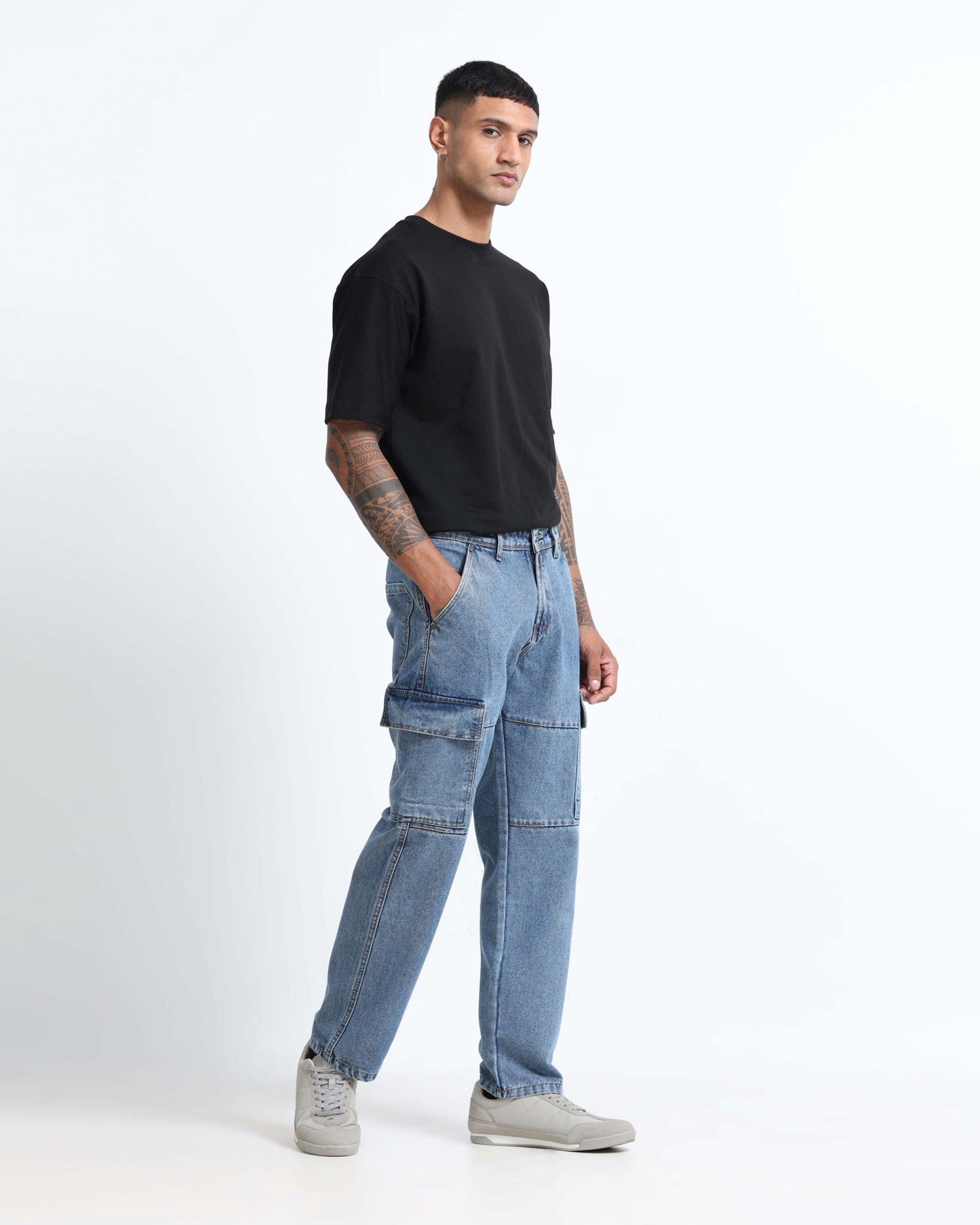 NOMAD BLUE DENIM - Relaxed fit
