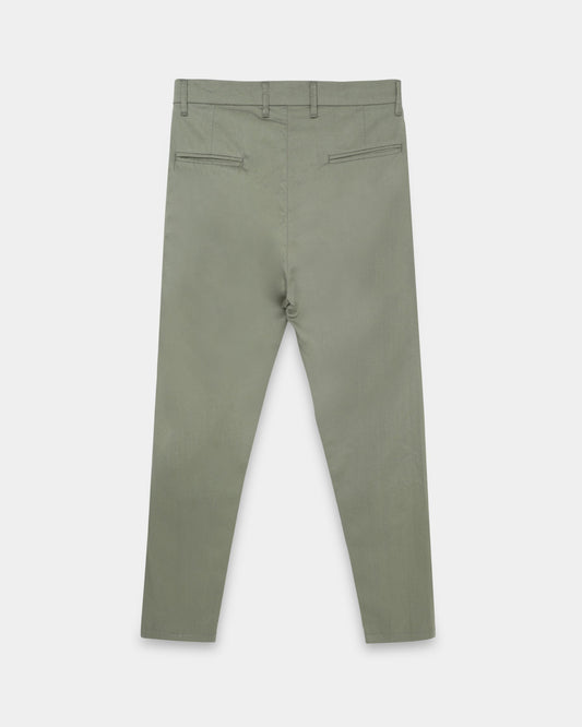 Airy Twill Trousers - Sage Green