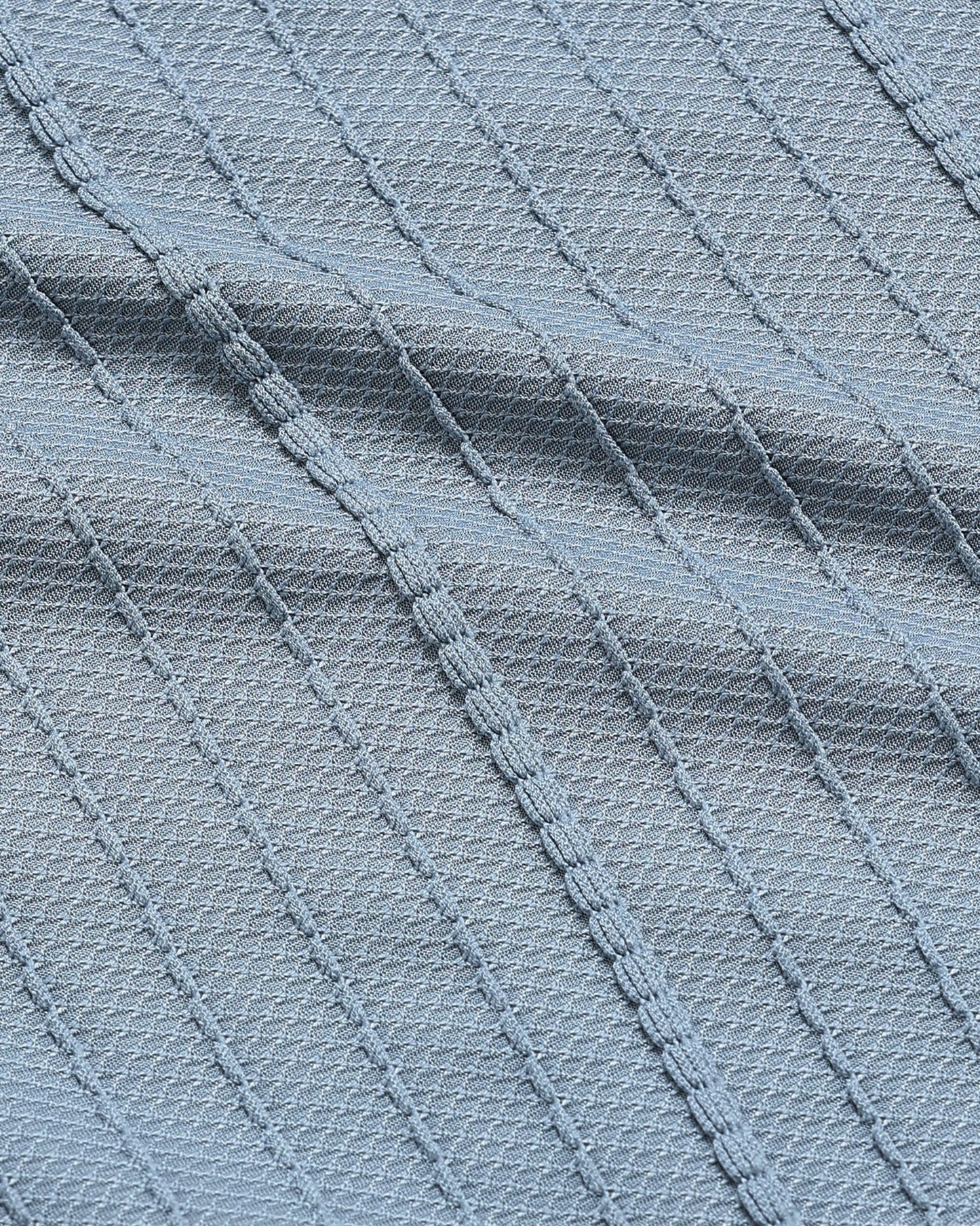 VERTIX Blue Textured Knit Shirt
