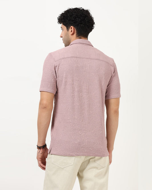 FOAM Lavender Textured Shirt