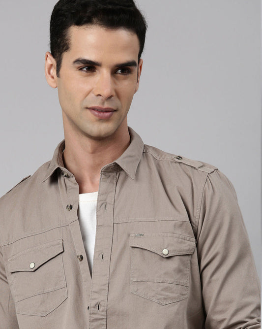 Urban Utility Shirt Khaki