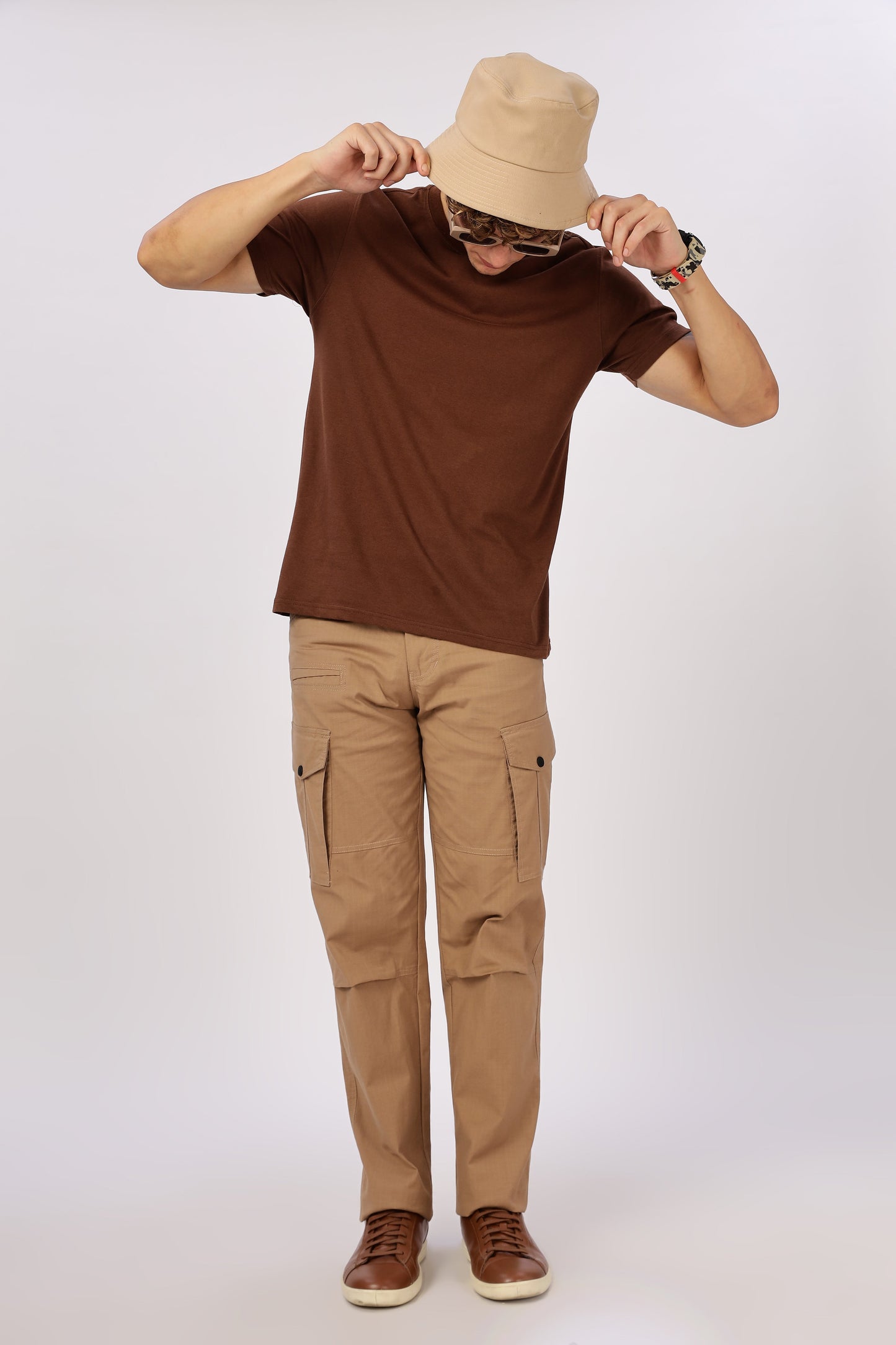 Men Ribstop Heavy duty Cargo-Khakhi