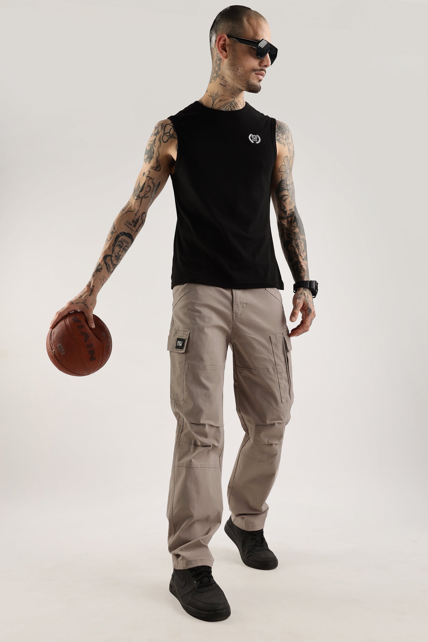 Men Heavy Twill Cargo-Fawn