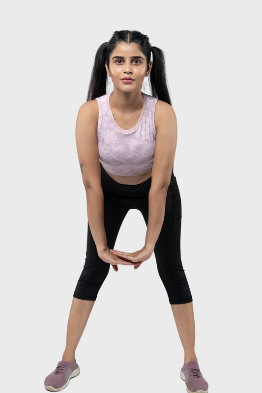 Verveflex:active Crop Legging/ Tights- High Waist-2 Pockets