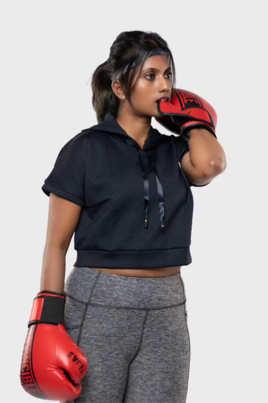 Zenon:crop Pullover Hoodie