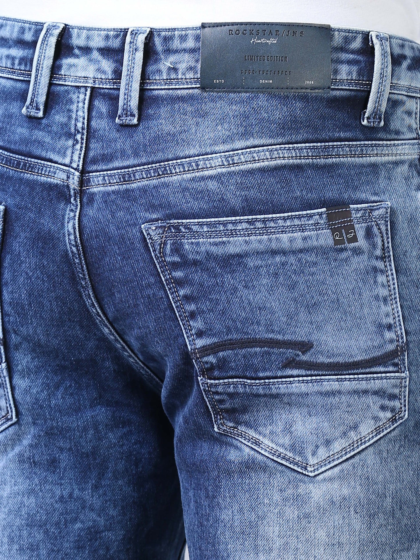 Distressed Denim- Faded Blue
