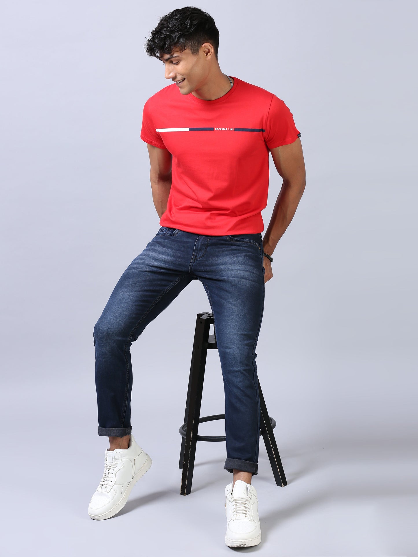 Ankle Fit Jeans - Dark Blue