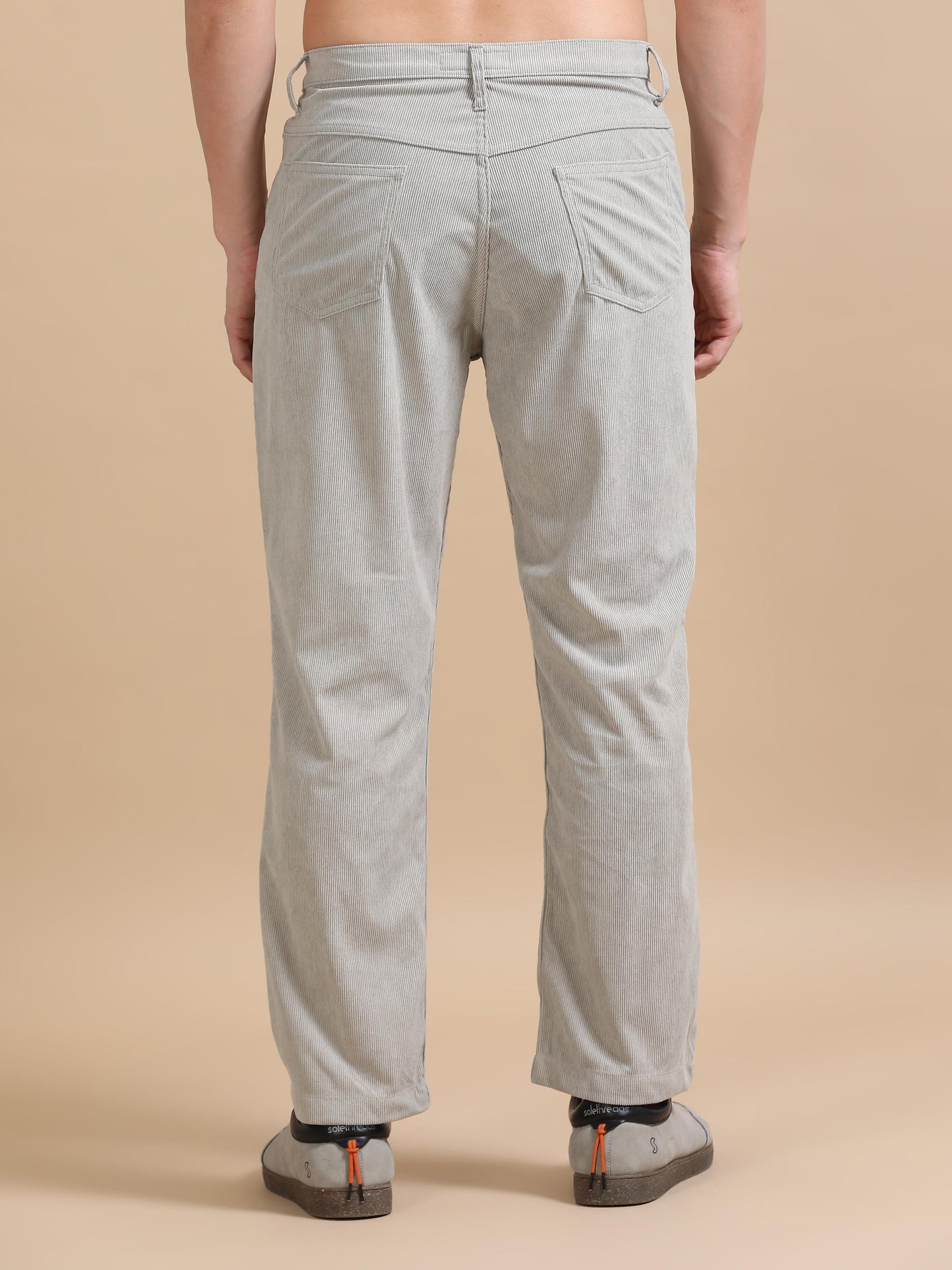 Light Grey Corduroy Trousers