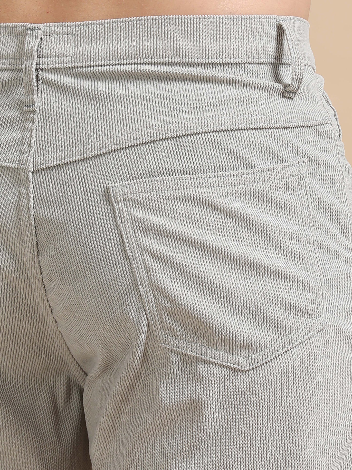 Light Grey Corduroy Trousers