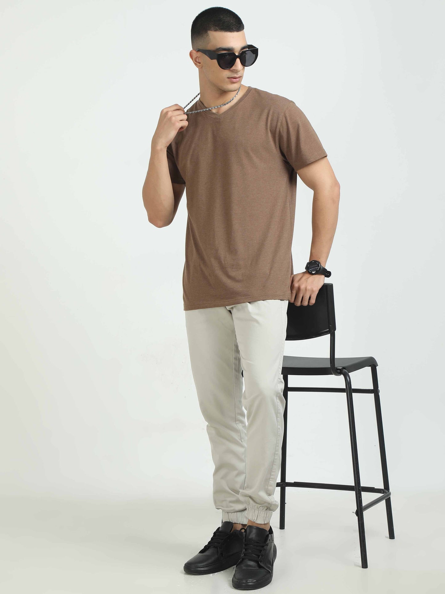 Men Air Joggers-Cream