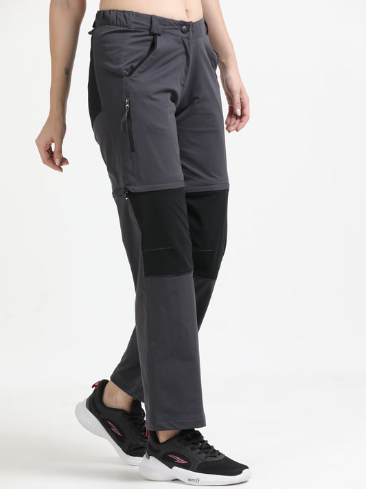 Grey Detachable “Convertible” Camper Pants
for Women