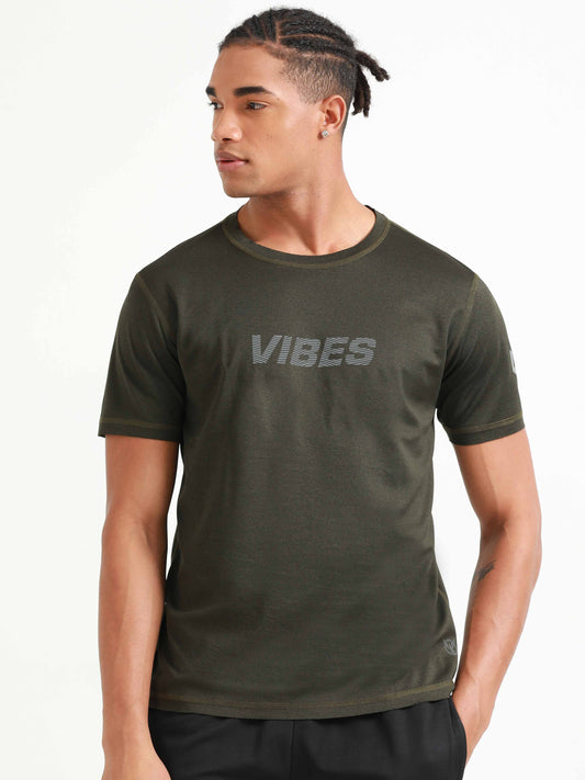 Active Crew neck printed reversable performance Tee