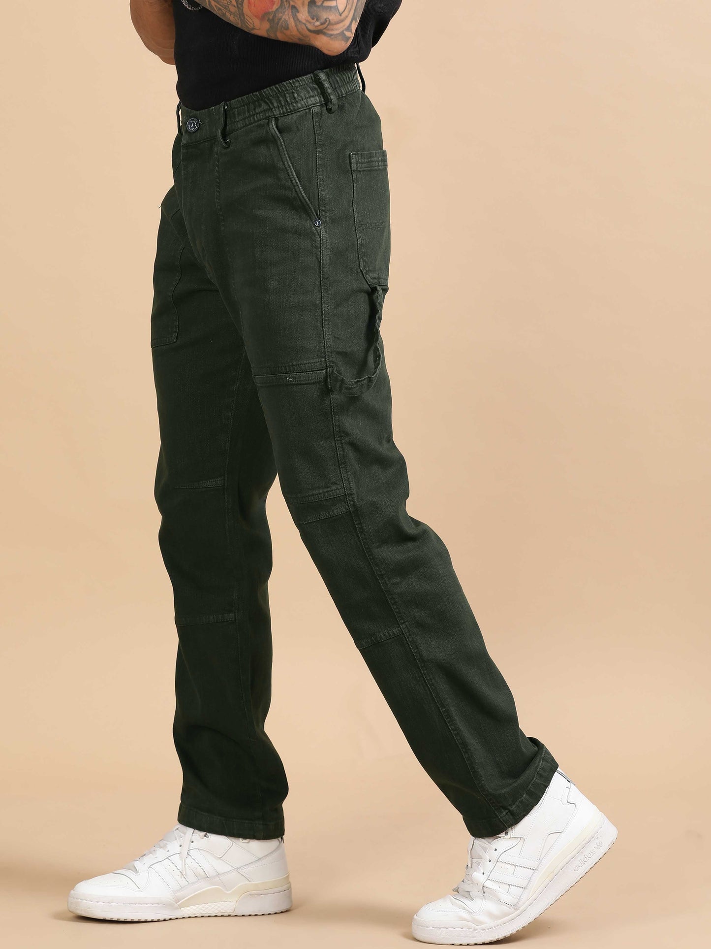 Craftline Carpenter Denim In Olive