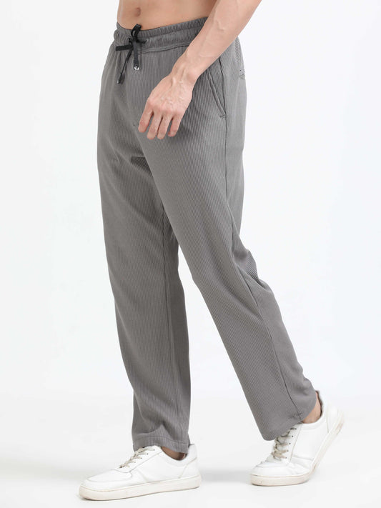 Men Popcorn Traveller Trouser-Grey