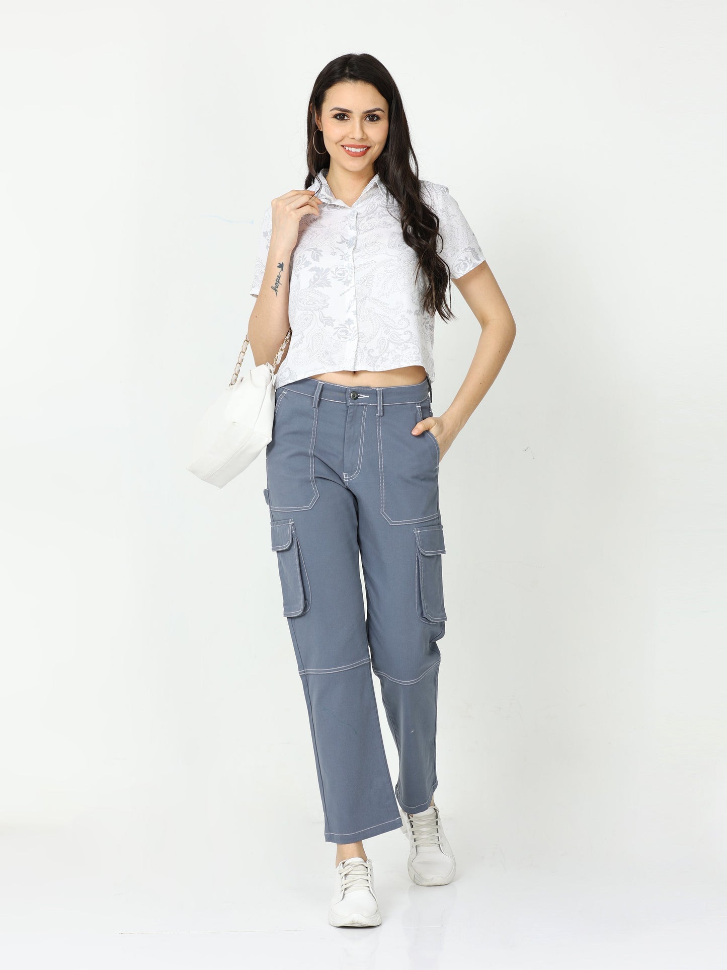 Women Classic Grey Cargo