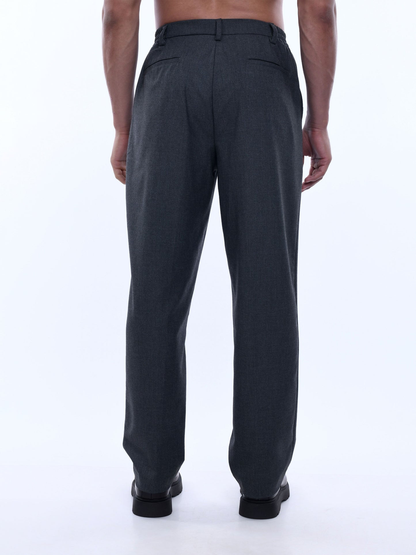 Soft Handle Relaxed Dark Grey Trousers