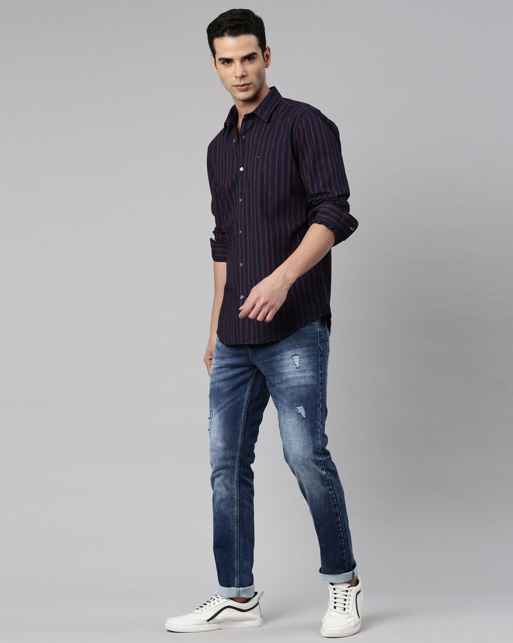 Multi-Colour Stripes Shirt