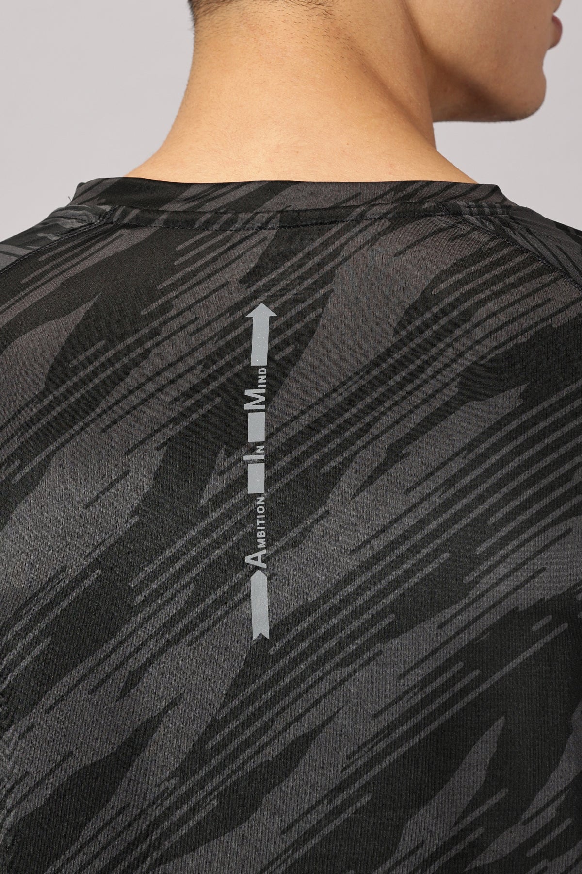 Active Crew Neck Printed Tee