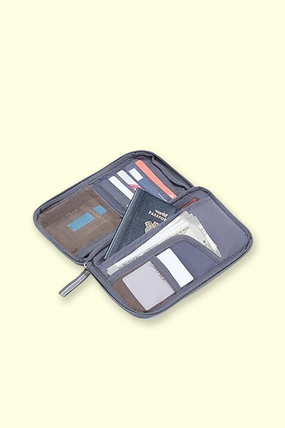 Secure American Tourister Grey Passport Holder
