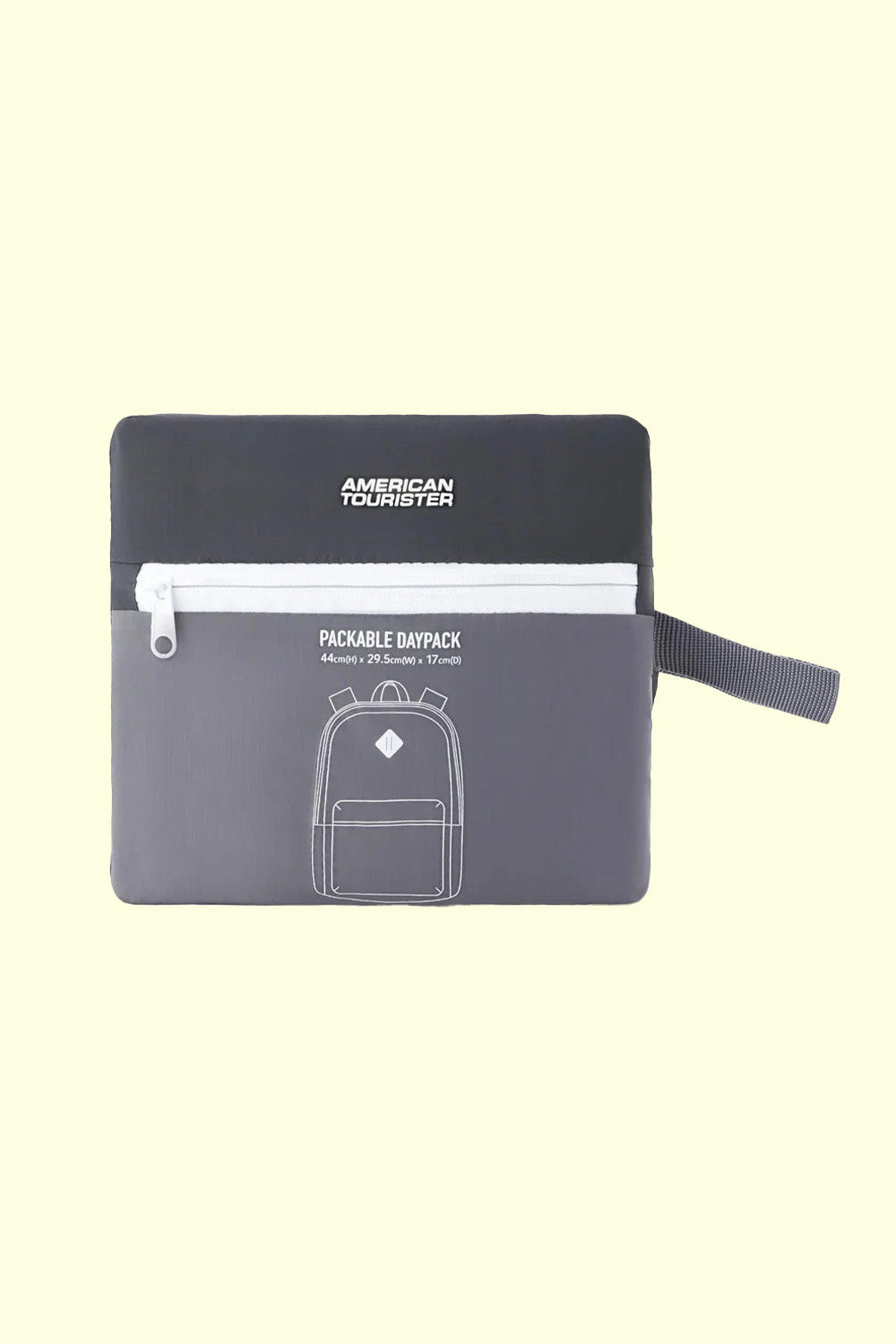 Stylish American Tourister Foldable Best Backpack Grey