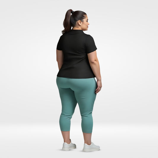 Women Active Polo Tee -Plus Size