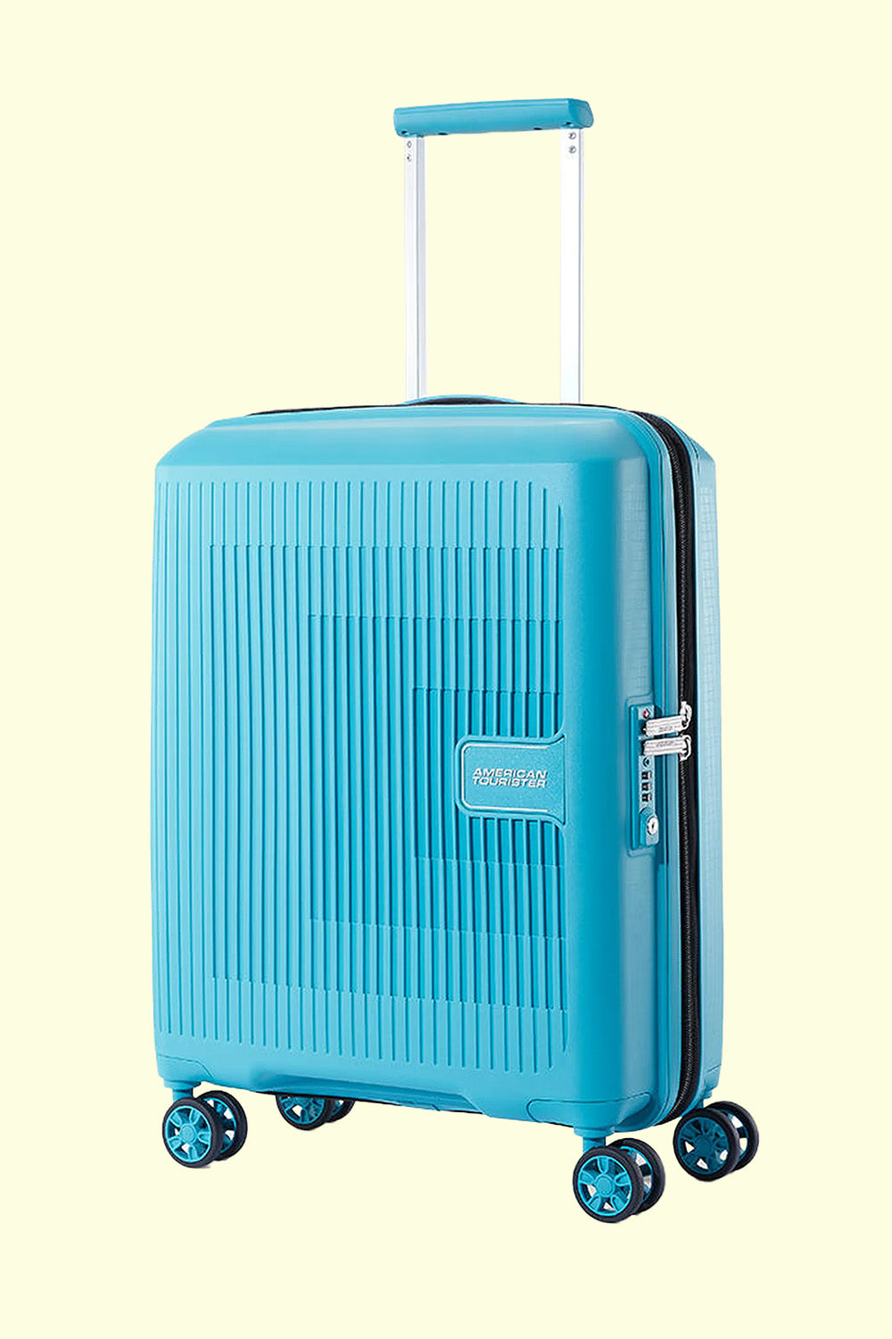 Stylish American Tourister Aerostep Trolley-Teal