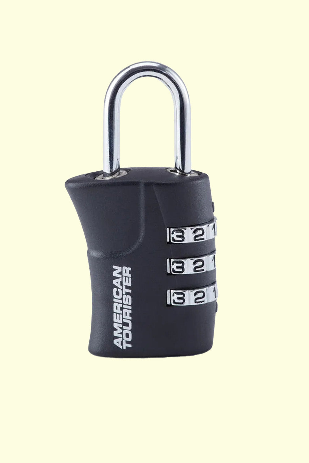 Black Trendy American Tourister 3-Dial Combi Lock