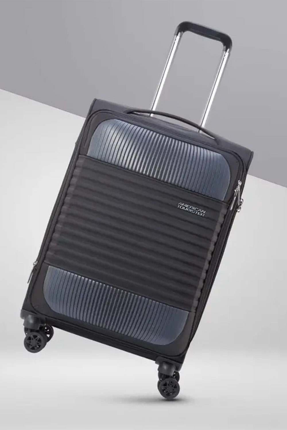 Stylish American Tourister Fornax Soft Trolley Black