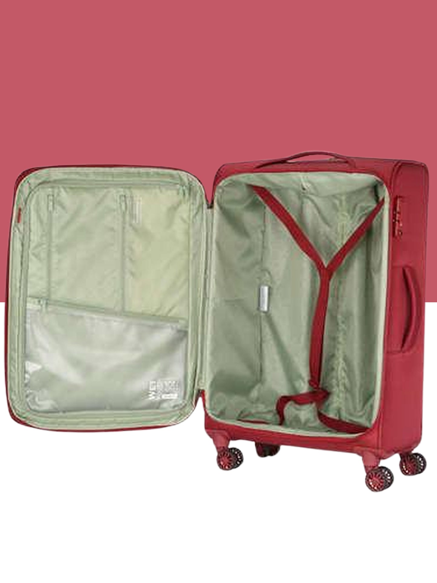 American Tourister Soft Trolley Bags ALTAIR GRNT Red