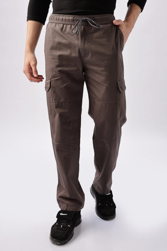 Men Relaxed Fit Air Cargo-Grey