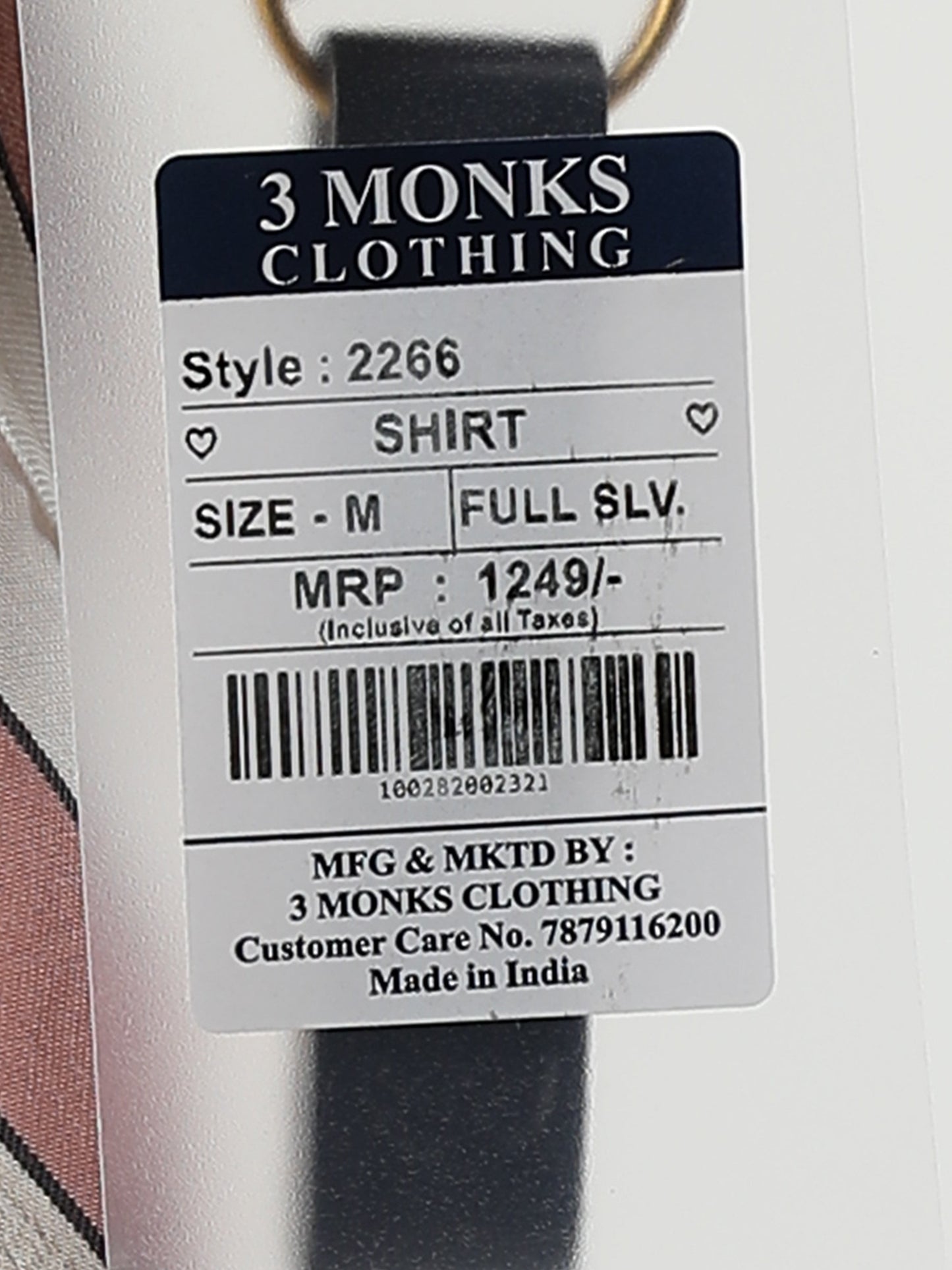 Men’s Pink & White Striped Linen Cotton Shirt