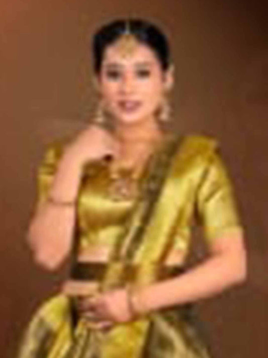 Gold Liril Tissue Cloth Lehenga Banaras