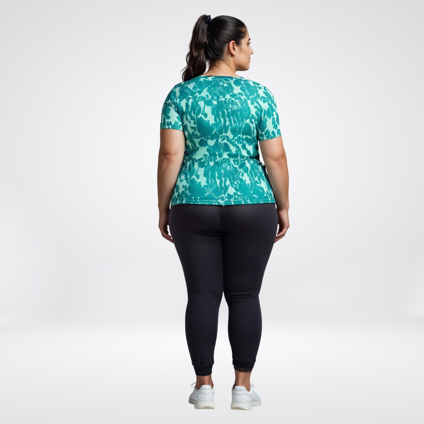 Aqua Essential Active Printed T- Shirt -Plus Size