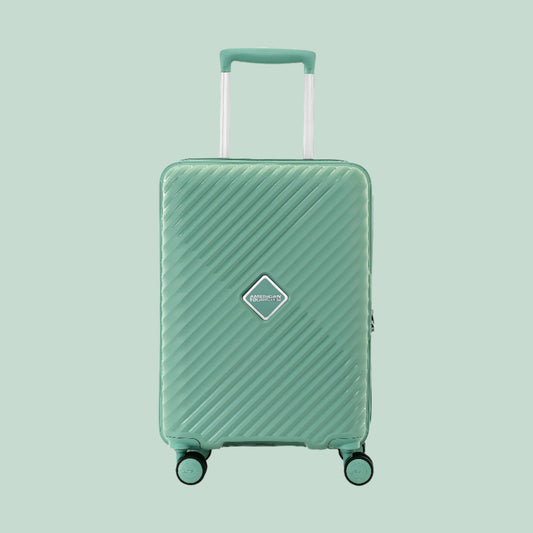 American Tourister Luggage Hard Trolley-Green