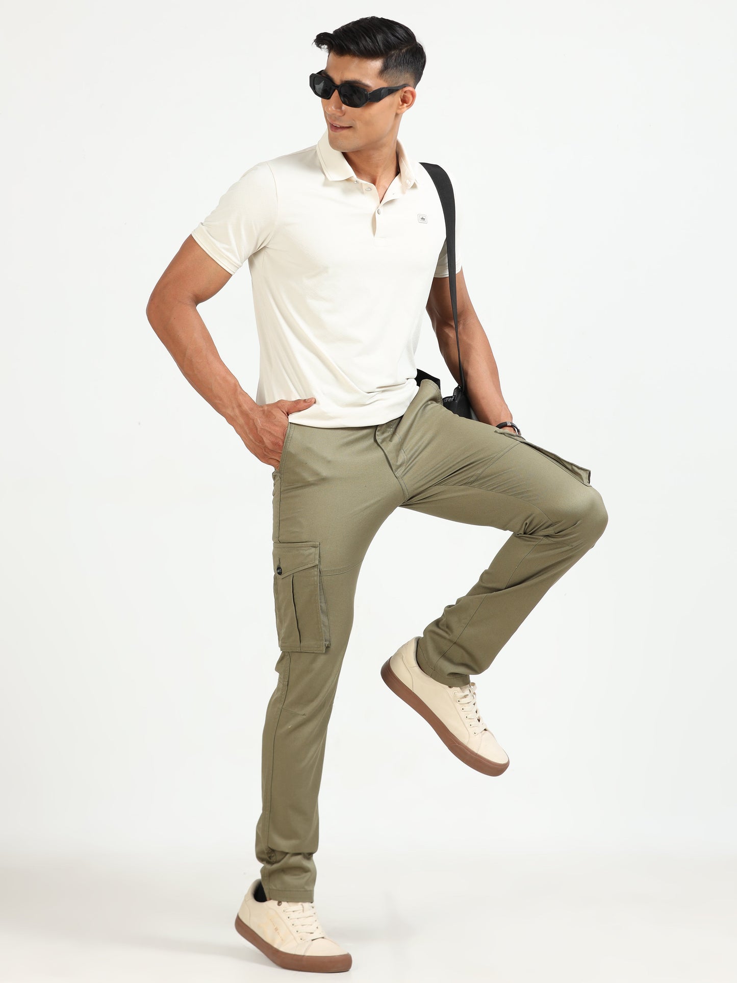 Men Popcorn Dobby Cargo-Fern