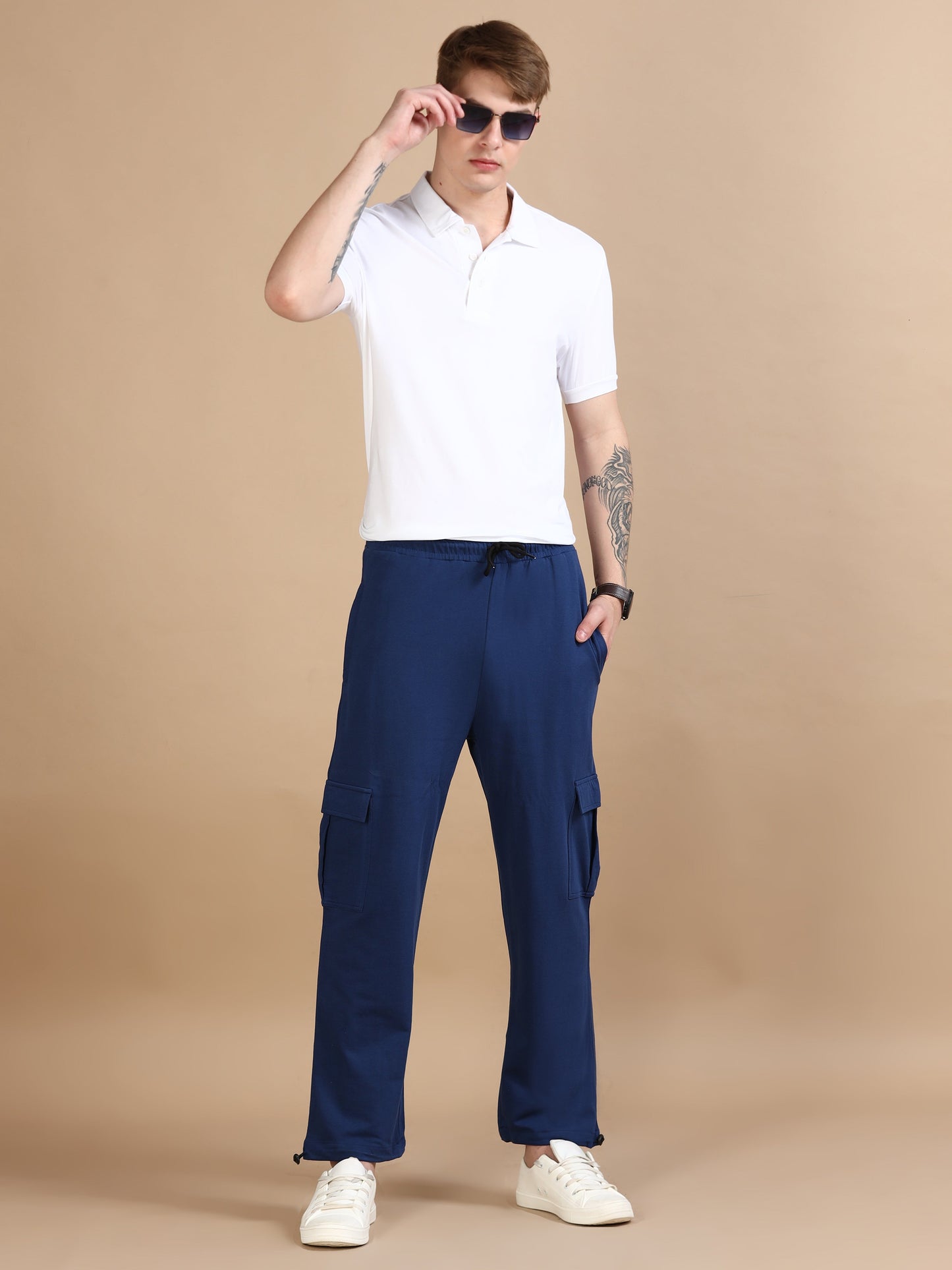 Men Cargo Pant - Navy
