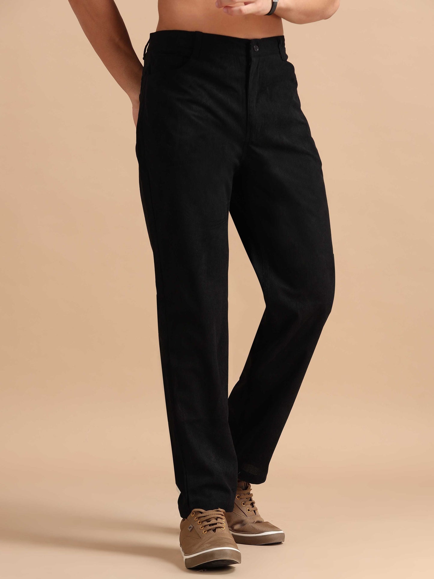 Black Corduroy Trousers