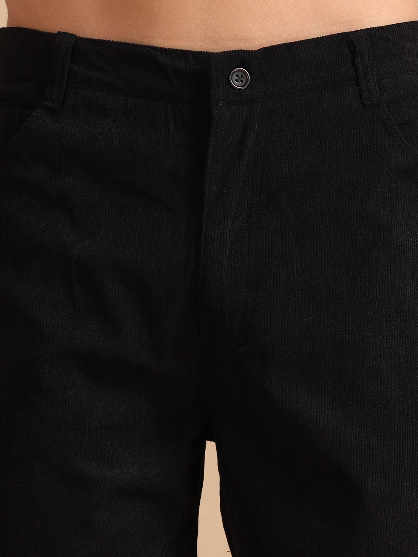 Black Corduroy Trousers