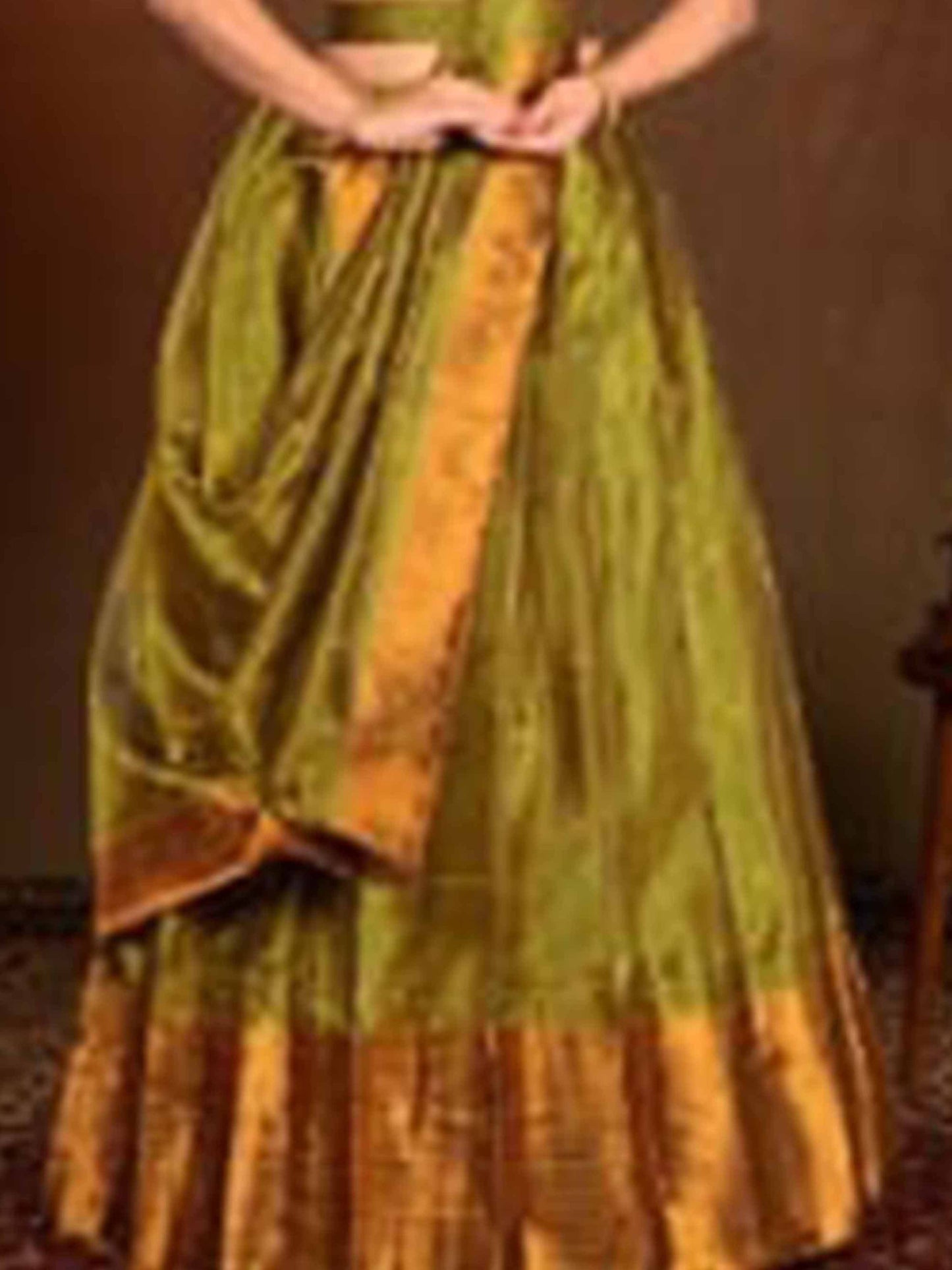 Best Liril Copper Tissue Saree Lehenga for Women
