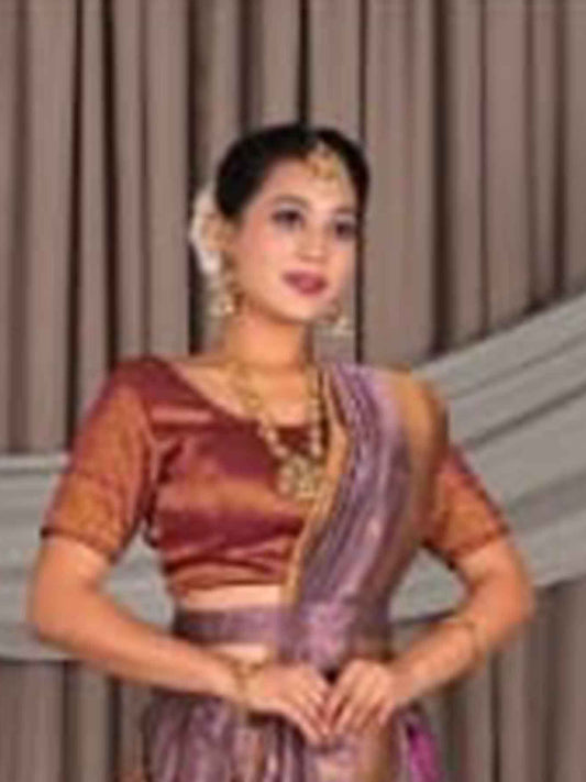 Women Best Bridal Lehenga Dusty Pink Wine