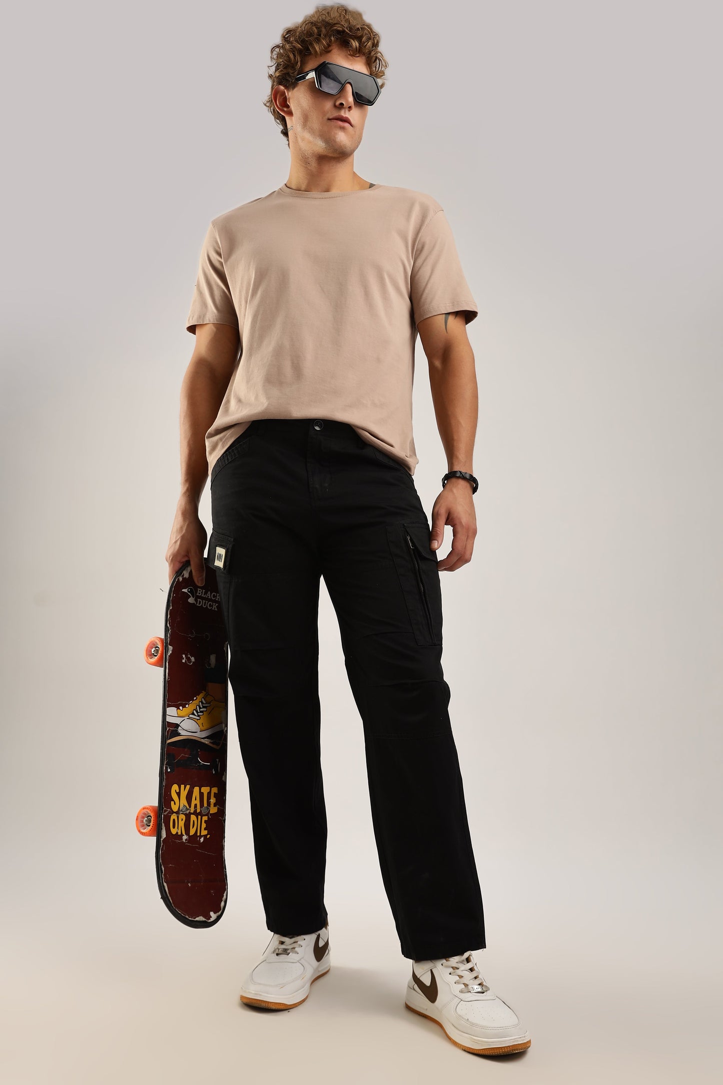 Men Heavy Air Cargo-Black